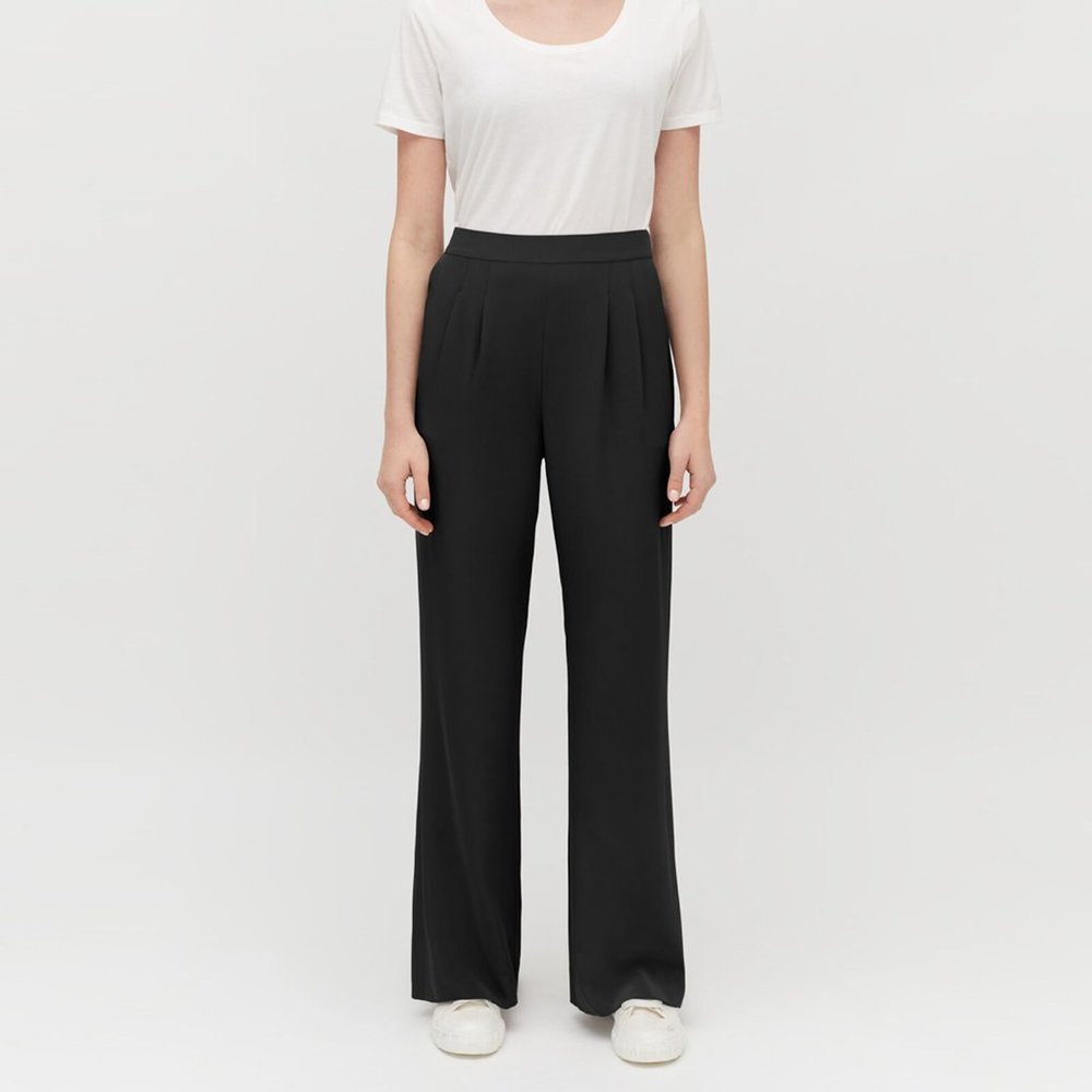 Cuyana Silk Wide-Leg Pant